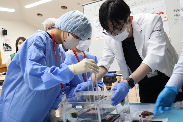 アブレーション治療を体験（洛和会音羽病院ご提供）